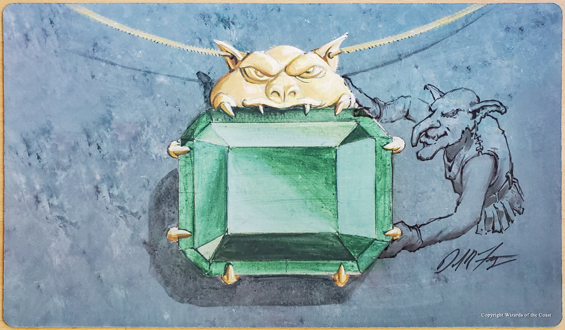 Mox Emerald - Dan Frazier - Signed by the Artist - Sketched - MTG