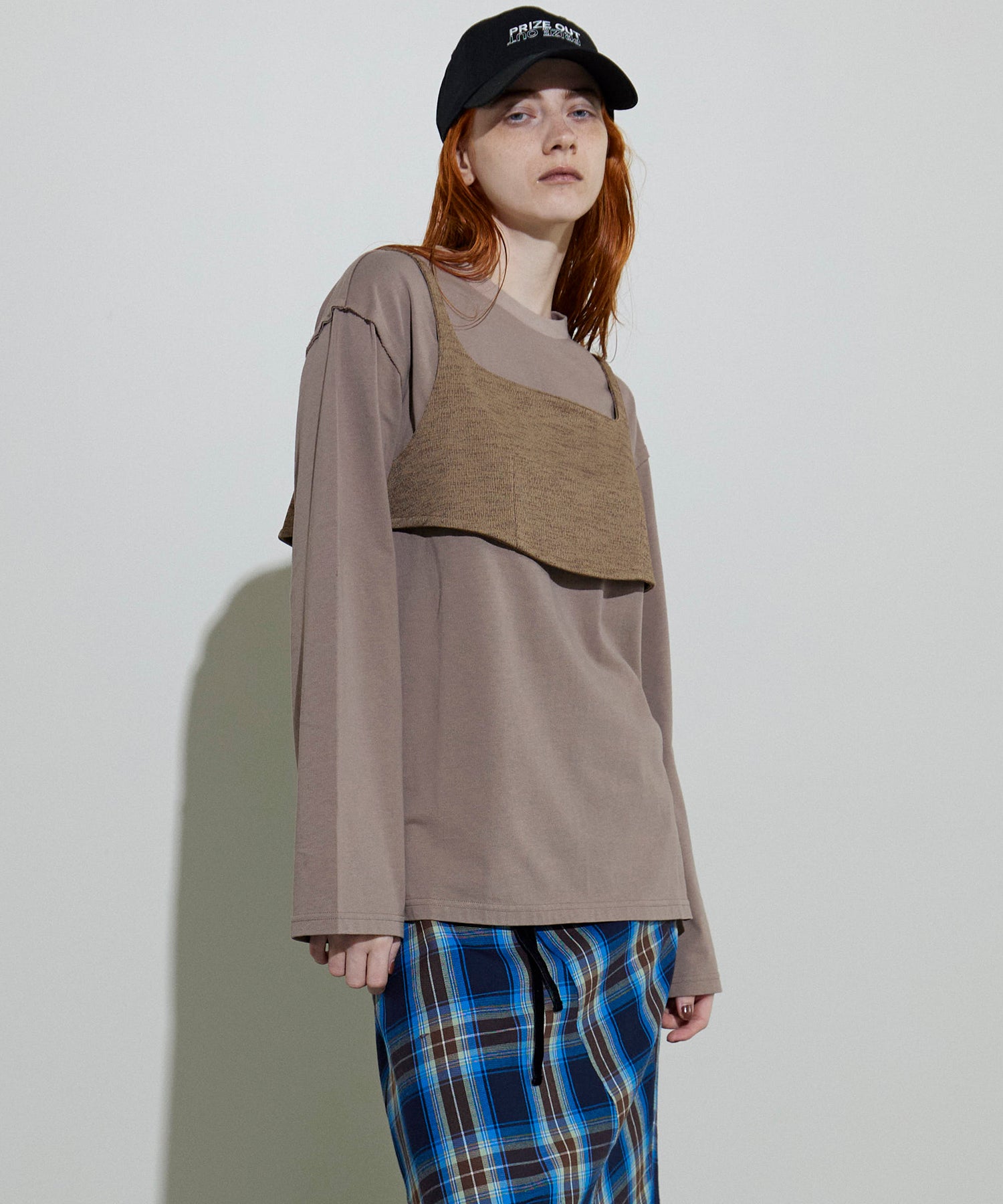 SALE】Bustier Combination Big Size T-shirt