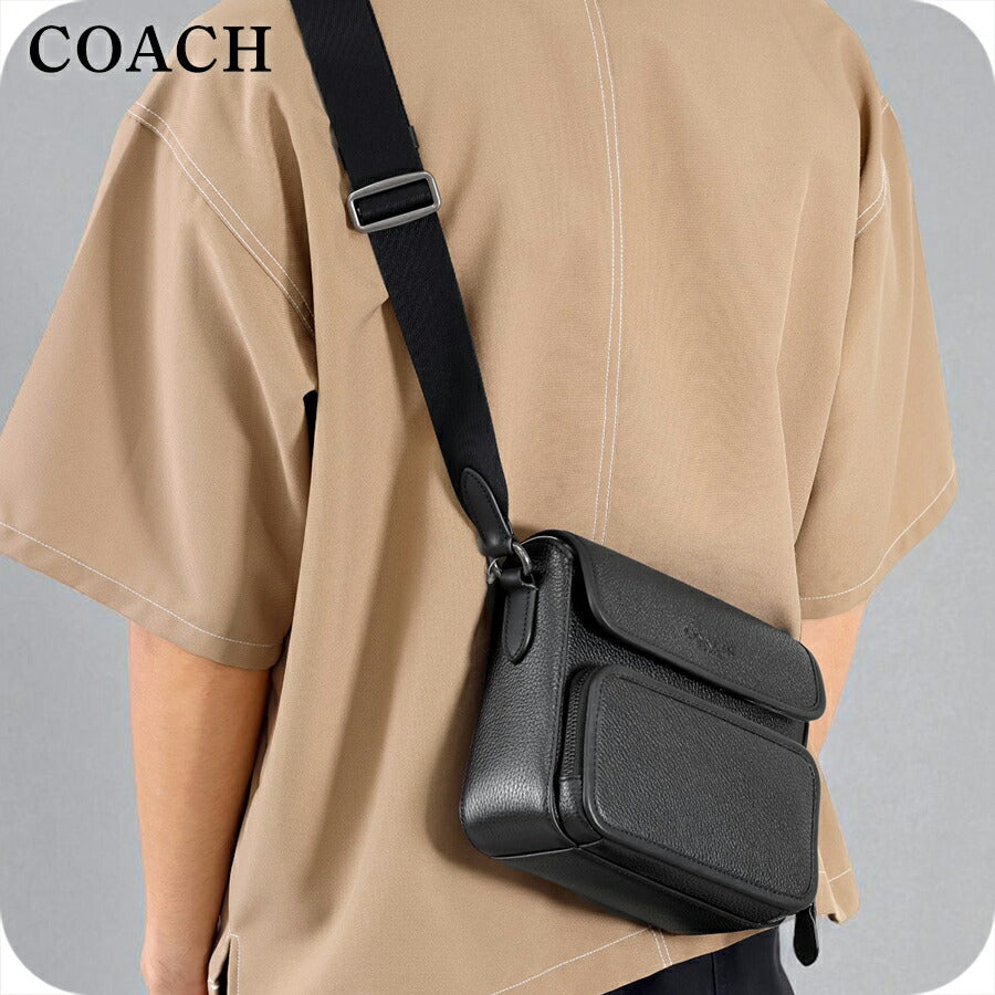 コーチ ショルダーバッグ メンズ ブランド COACH レザー CY800 QB BK