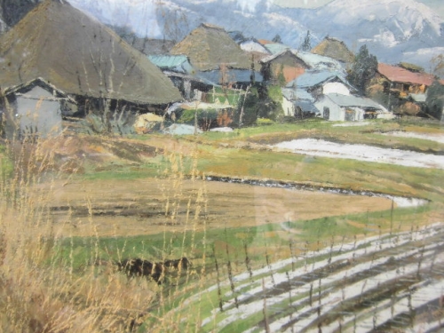 向山僚一（F8・油彩・風景画） | アンティークかずさ