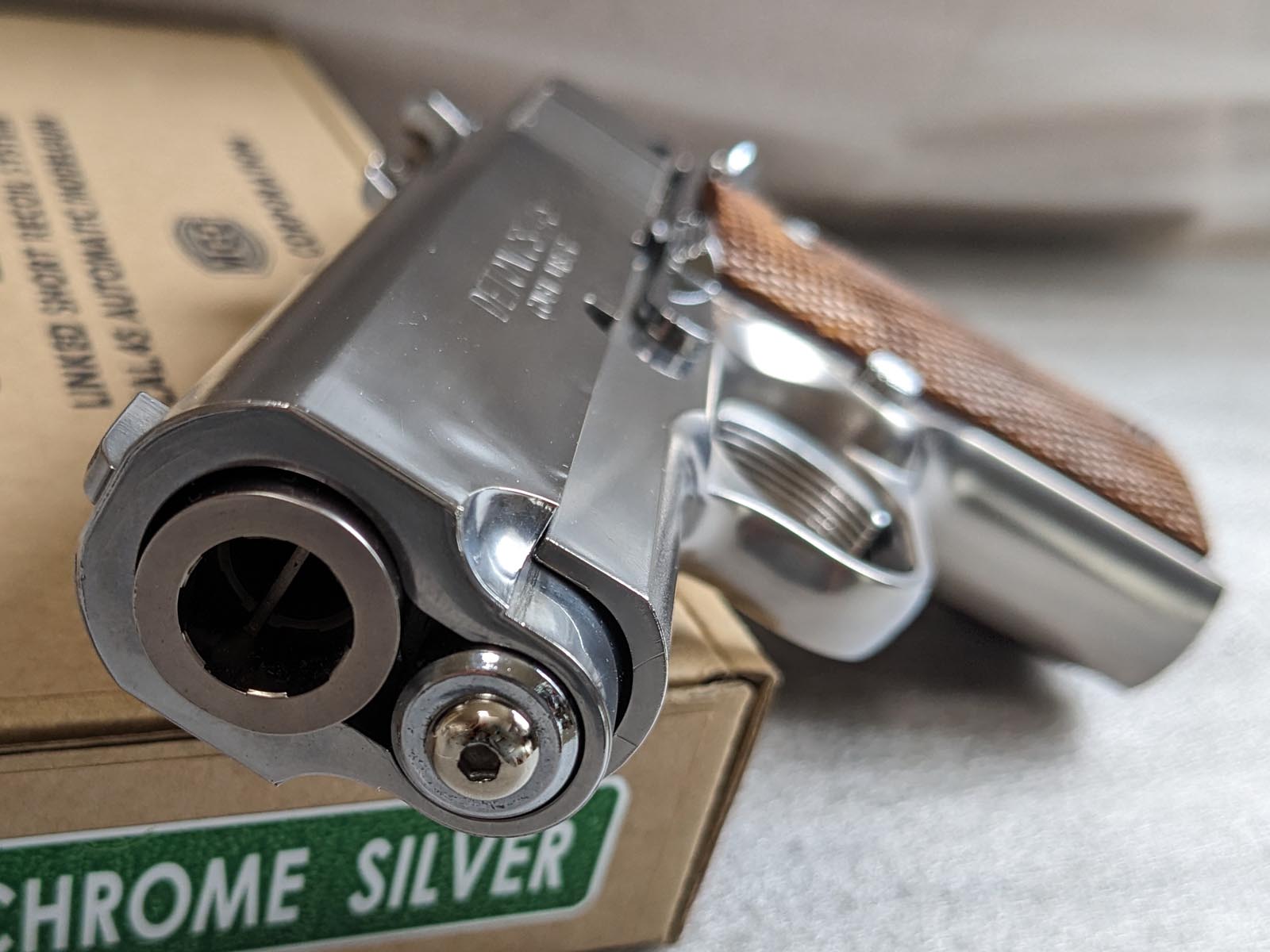 MGC デトニクス 45 クローム シルバー 木製グリップ付 | 万丈 一致