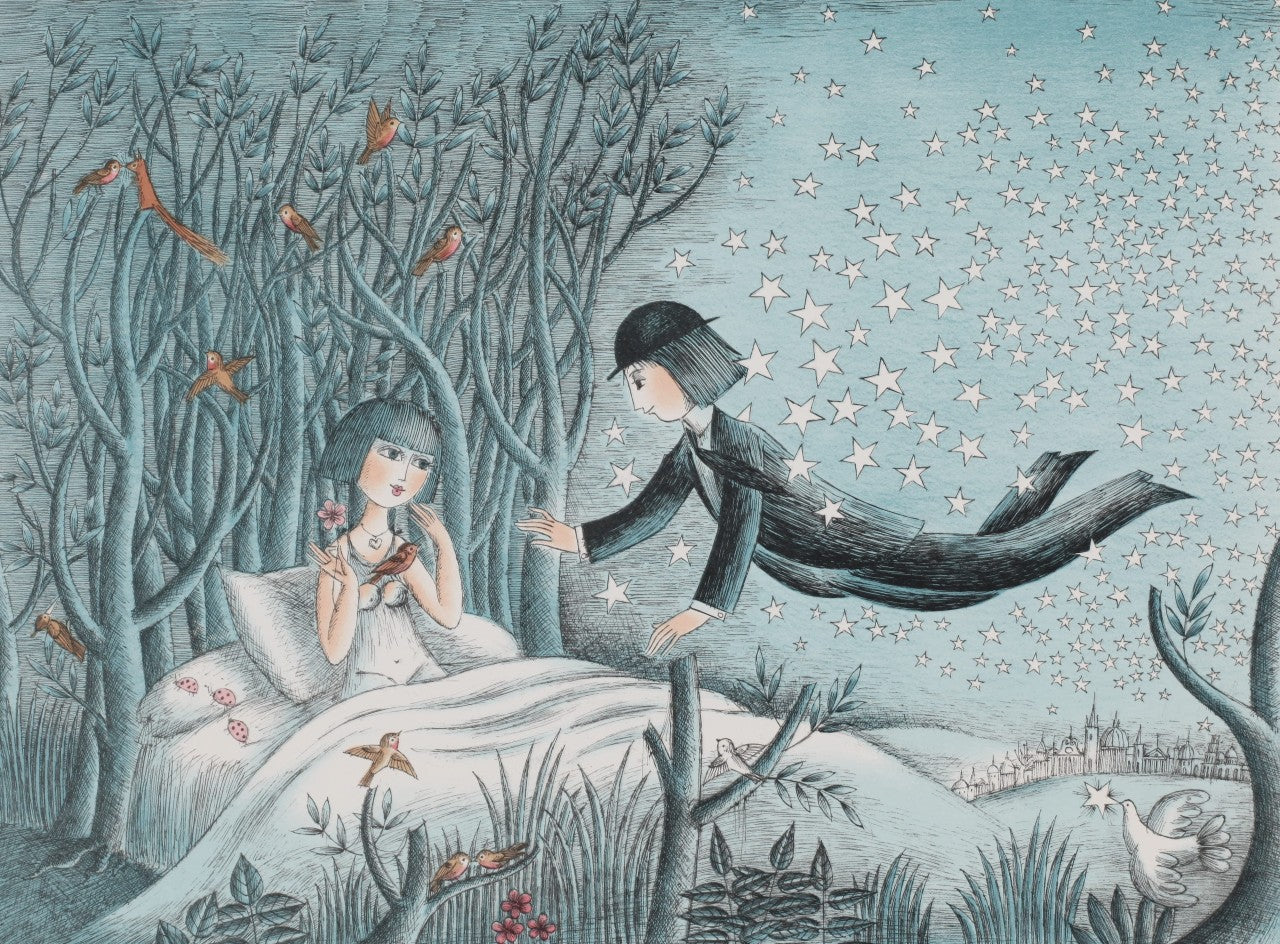 Raymond Peynet [The Little Prince] Original Lithograph Print