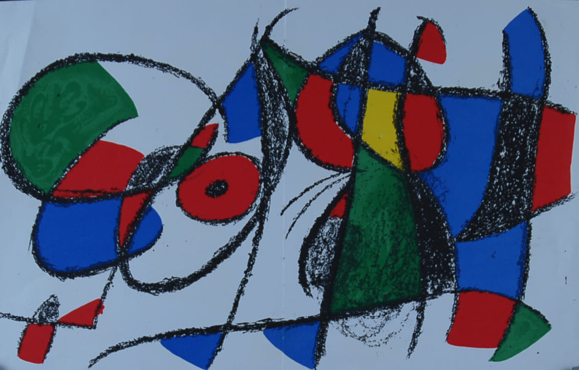 ジョアン・ミロ 【ミロオリジナル版画集より無題3】32x50cmオリジナル