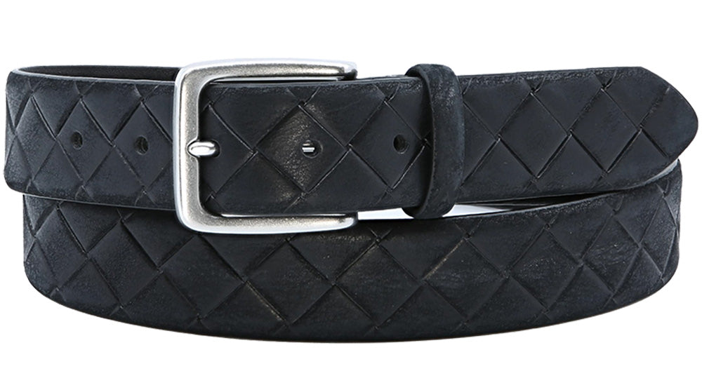 ALBERTO CLARK LEATHER BELT BLACK – Alberto-pants-USA