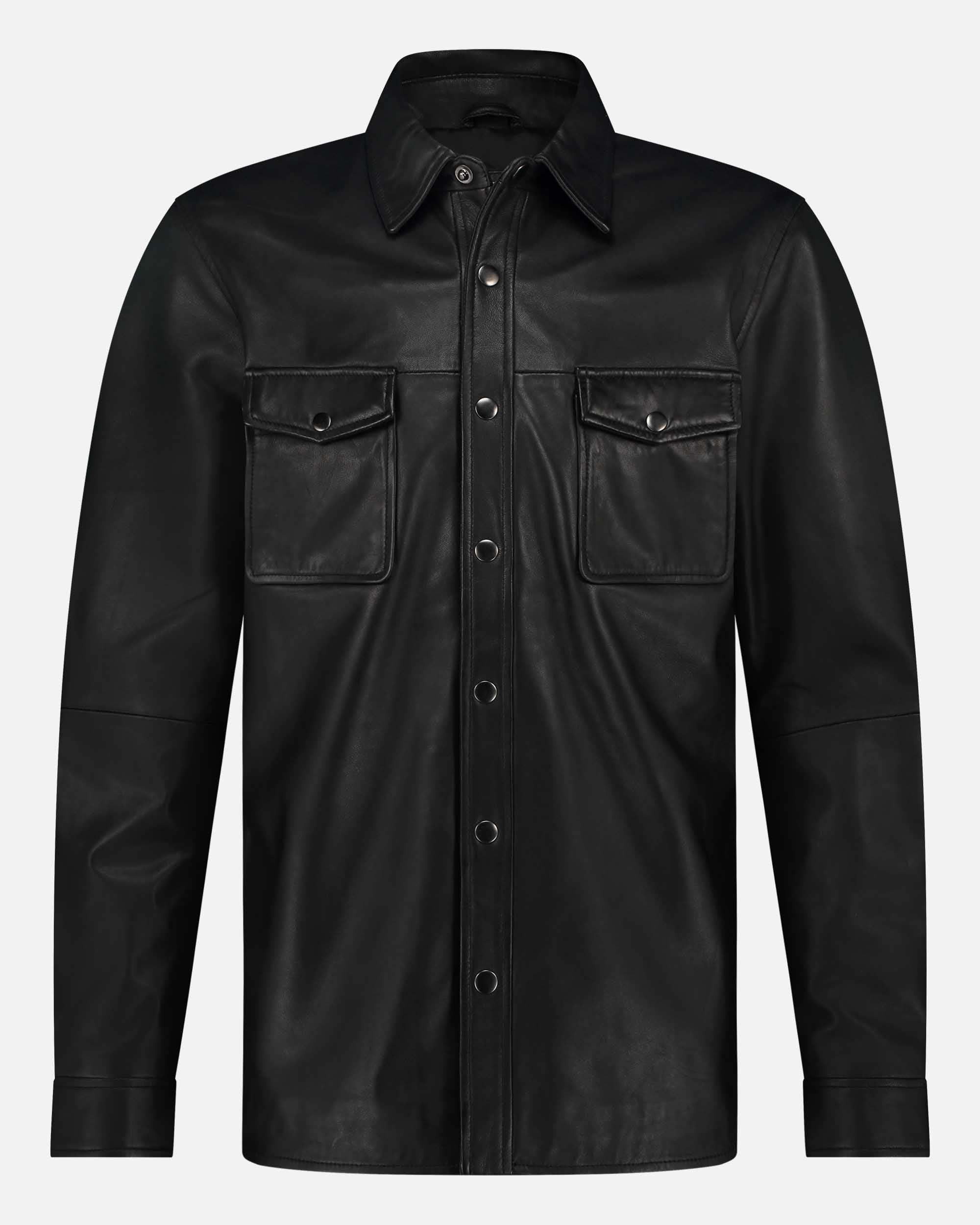 Men's Button-Down Leather Shirt - AMSHRTG – AMSTERDAM HERITAGE