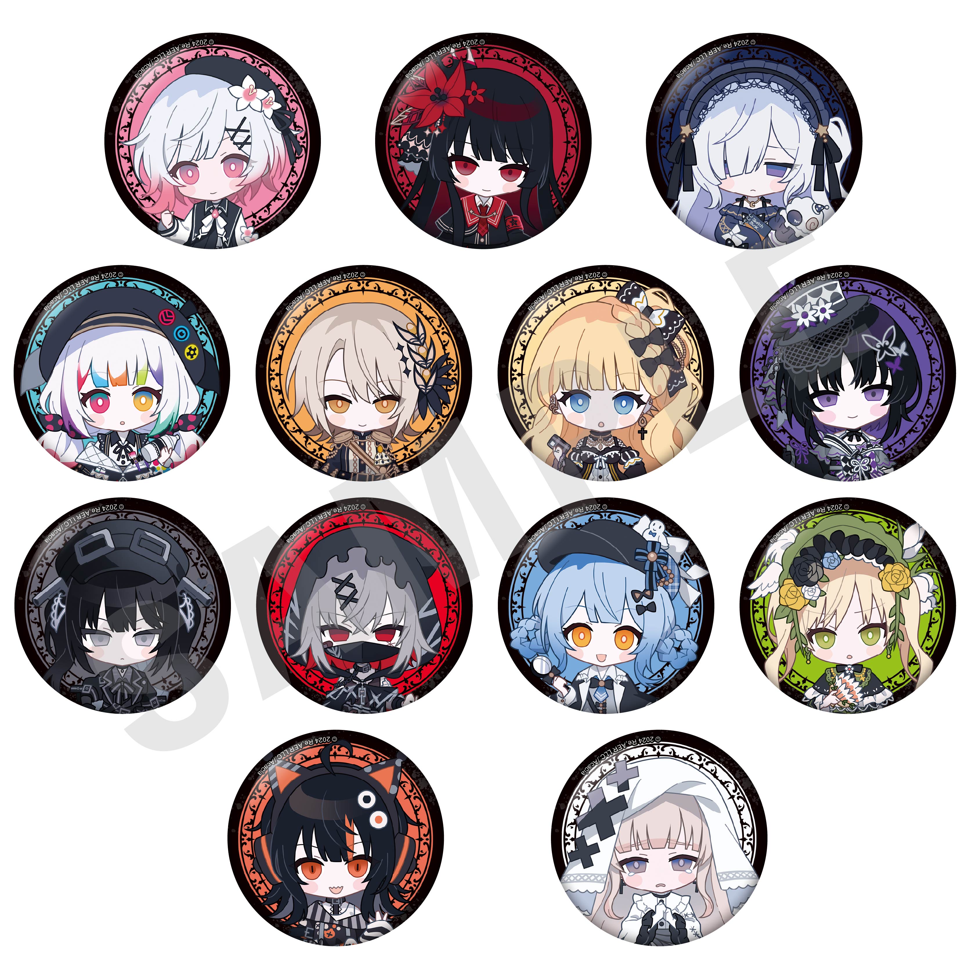 バラ売り可能 まのさば ベルハウス缶バッジ 黒部ナノカ 24個セット ①