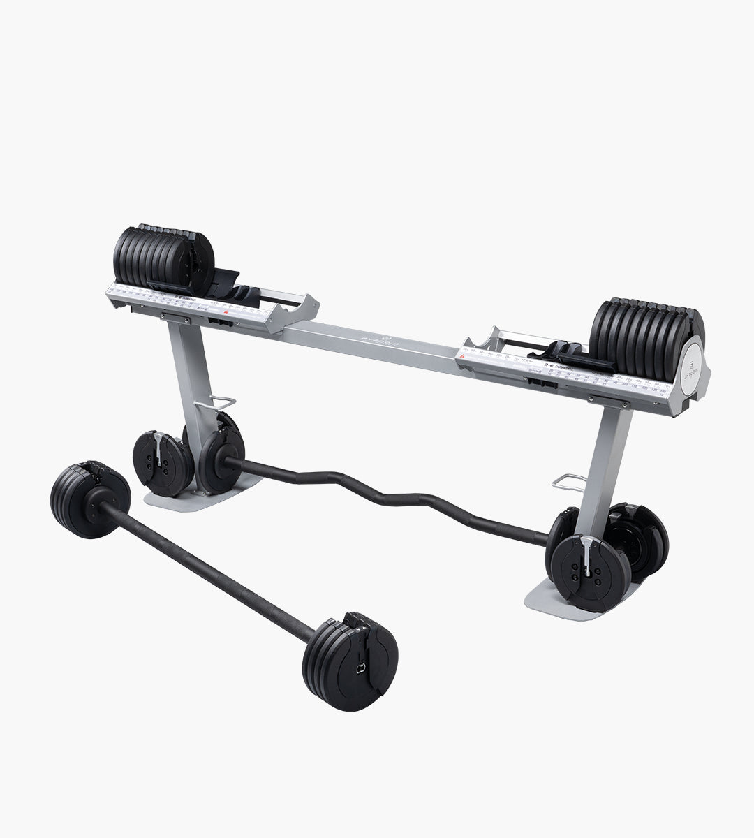 Max 63.5KG (140LB) Dumbbell to Barbell Converter (Black