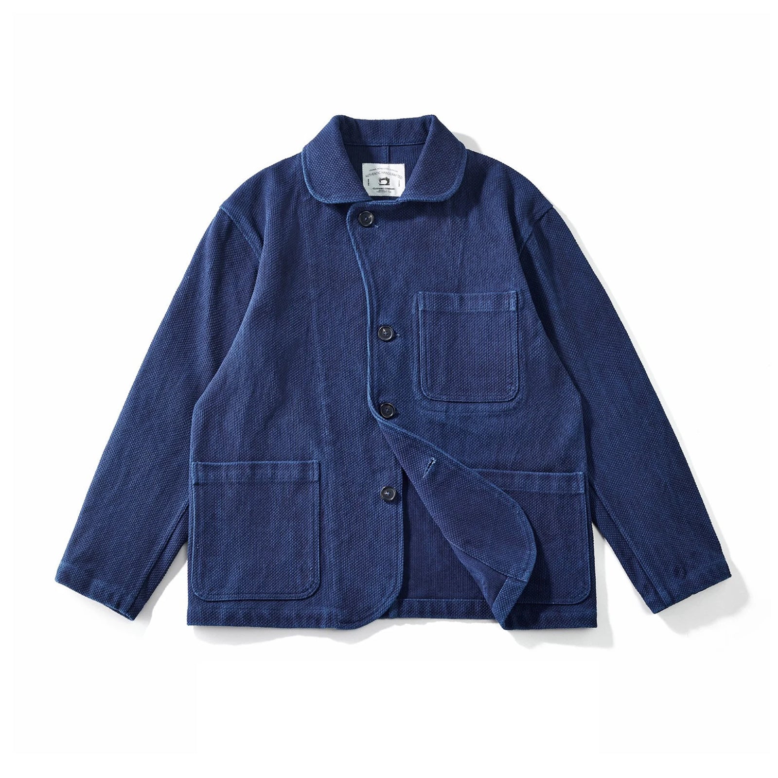 Vintage Indigo Plant Dyed Worker Kendo Sashiko Jacket – Badbowl
