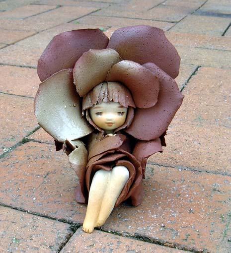 竹内祥子作 陶人形 森の精 リーベ