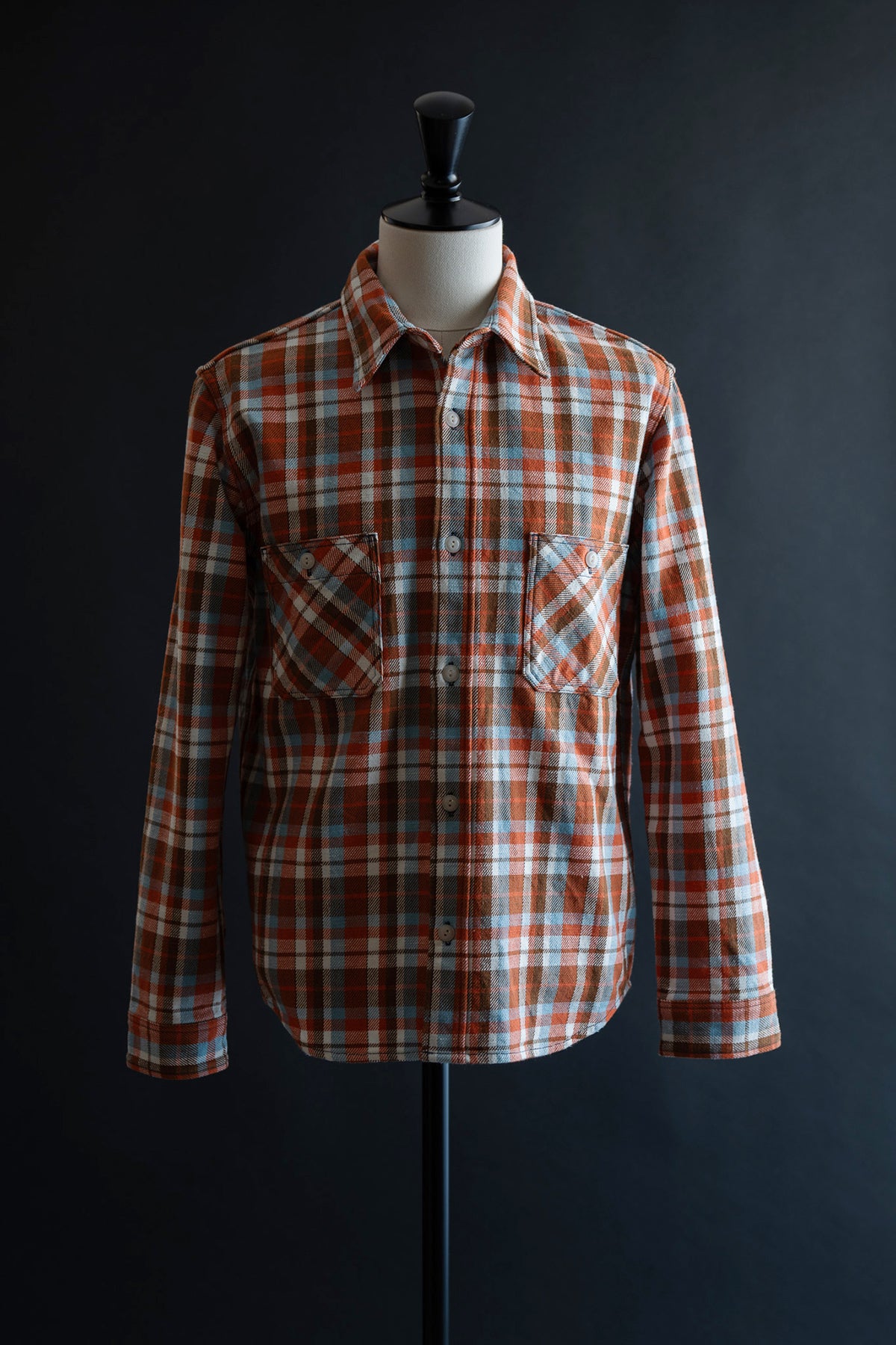 MS022D (44) HEAVY COTTON FLANNEL SHIRT Slim – BIG JOHN【公式