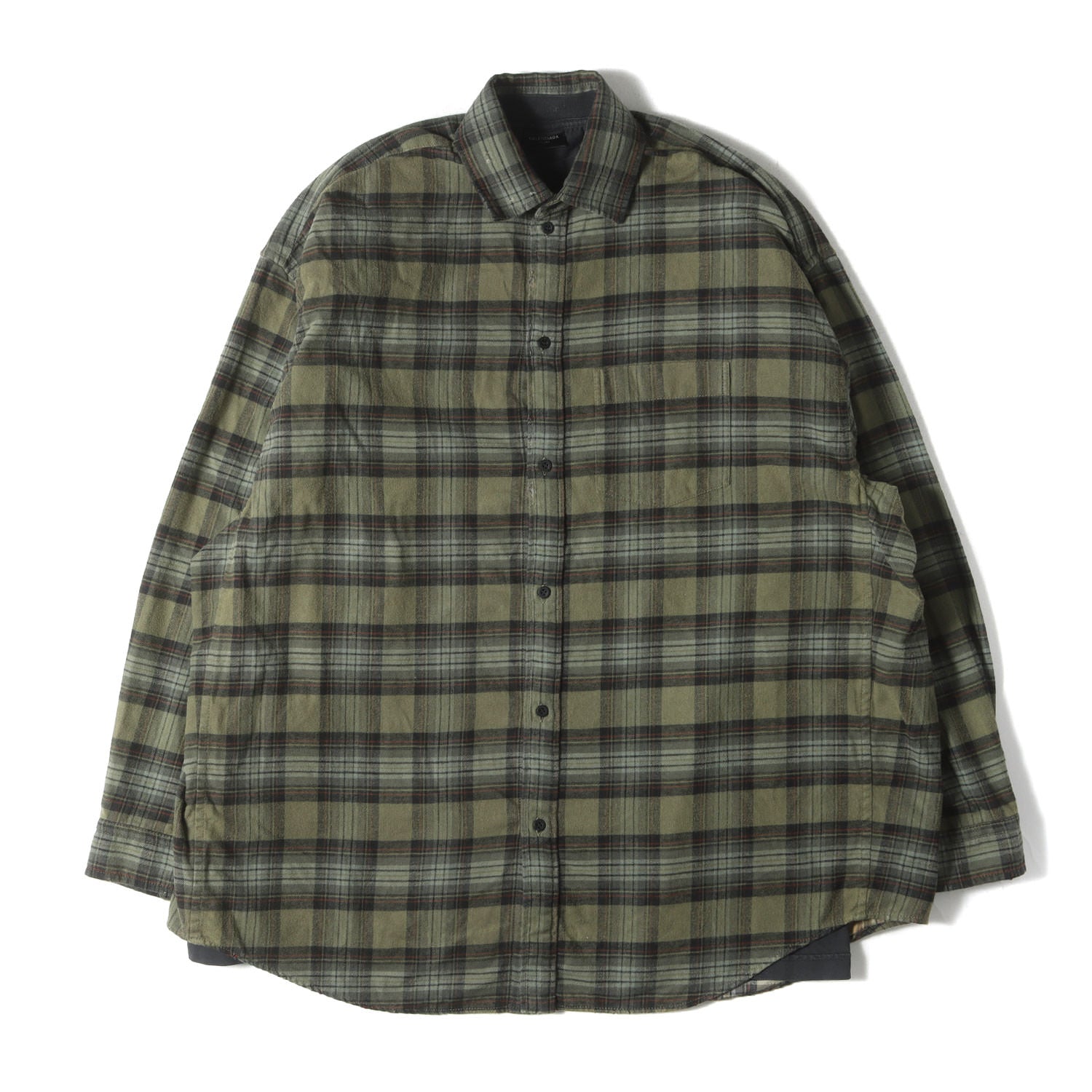 24AW グラフィックTシャツ レイヤード オーバーサイズ チェック