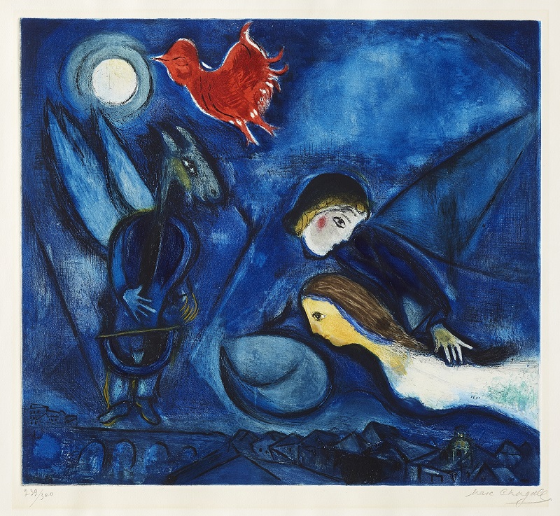 マルク・シャガール エッチング，アクアチント サイン 限定300