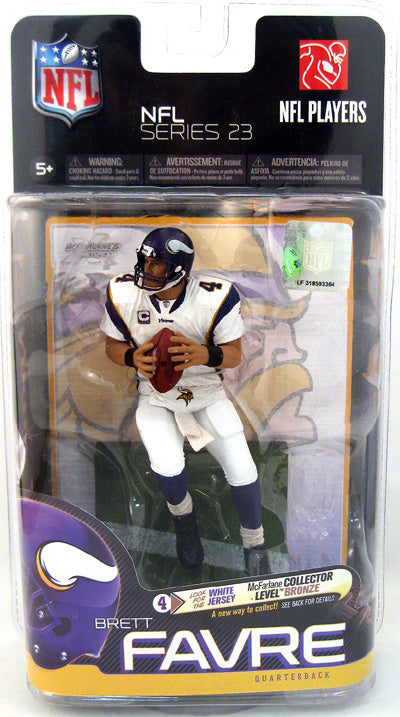 NFL Football 6 Inch Action Figure Series 23 - Brett Favre White