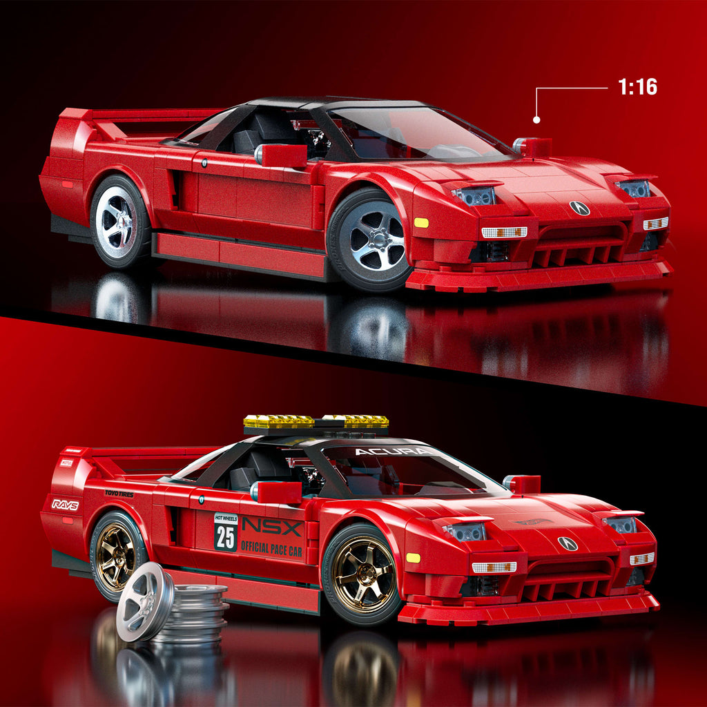 Mattel Brick Shop Hot Wheels '90 Acura NSX Building Set | Mattel