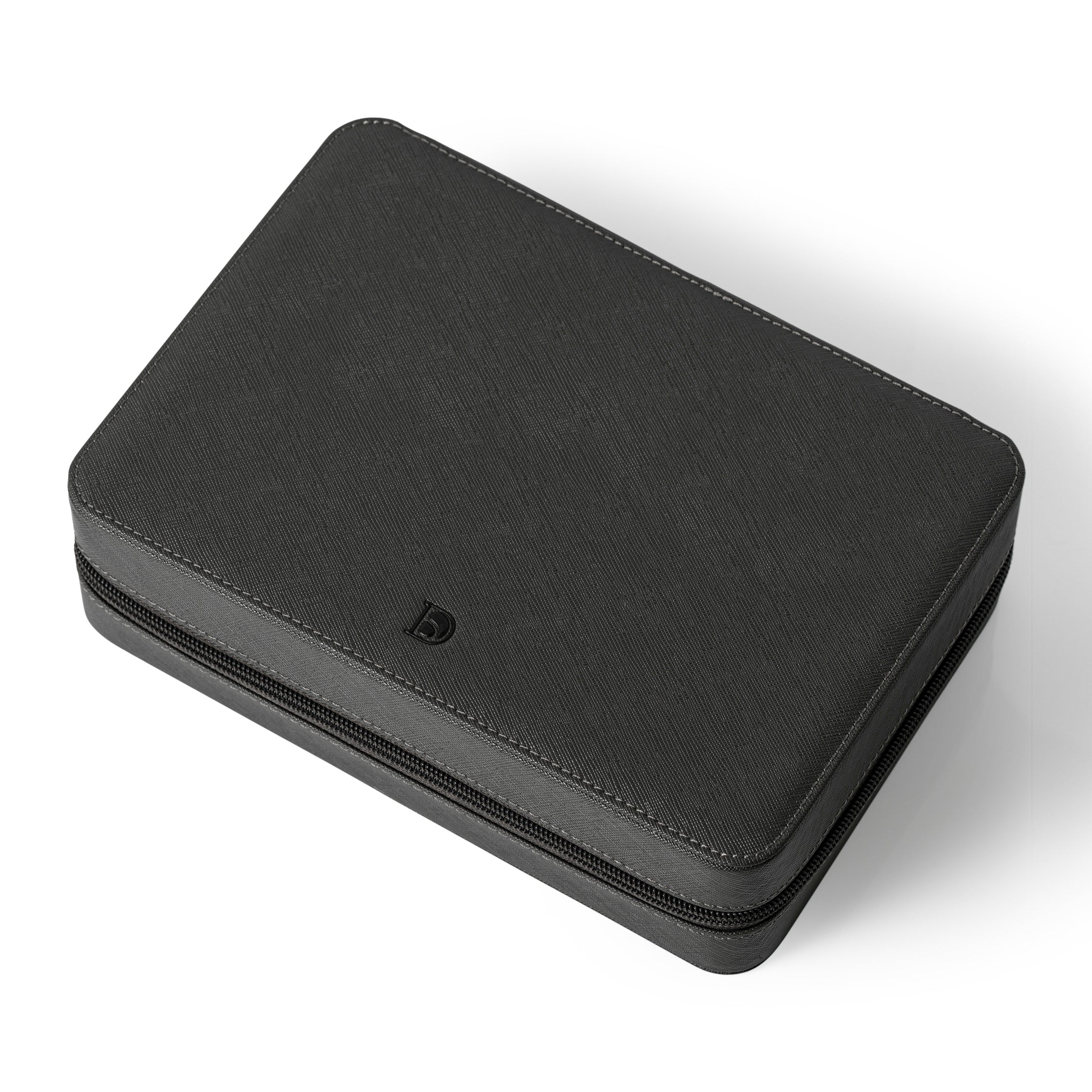 Zip Box (Eight) - Grey/Navy - Watch Storage Case | Delugs