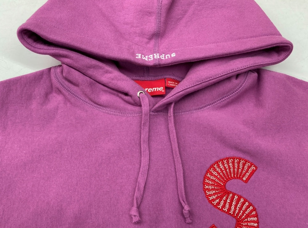 シュプリーム SUPREME S Logo Hooded Sweatshirt Bright Purple