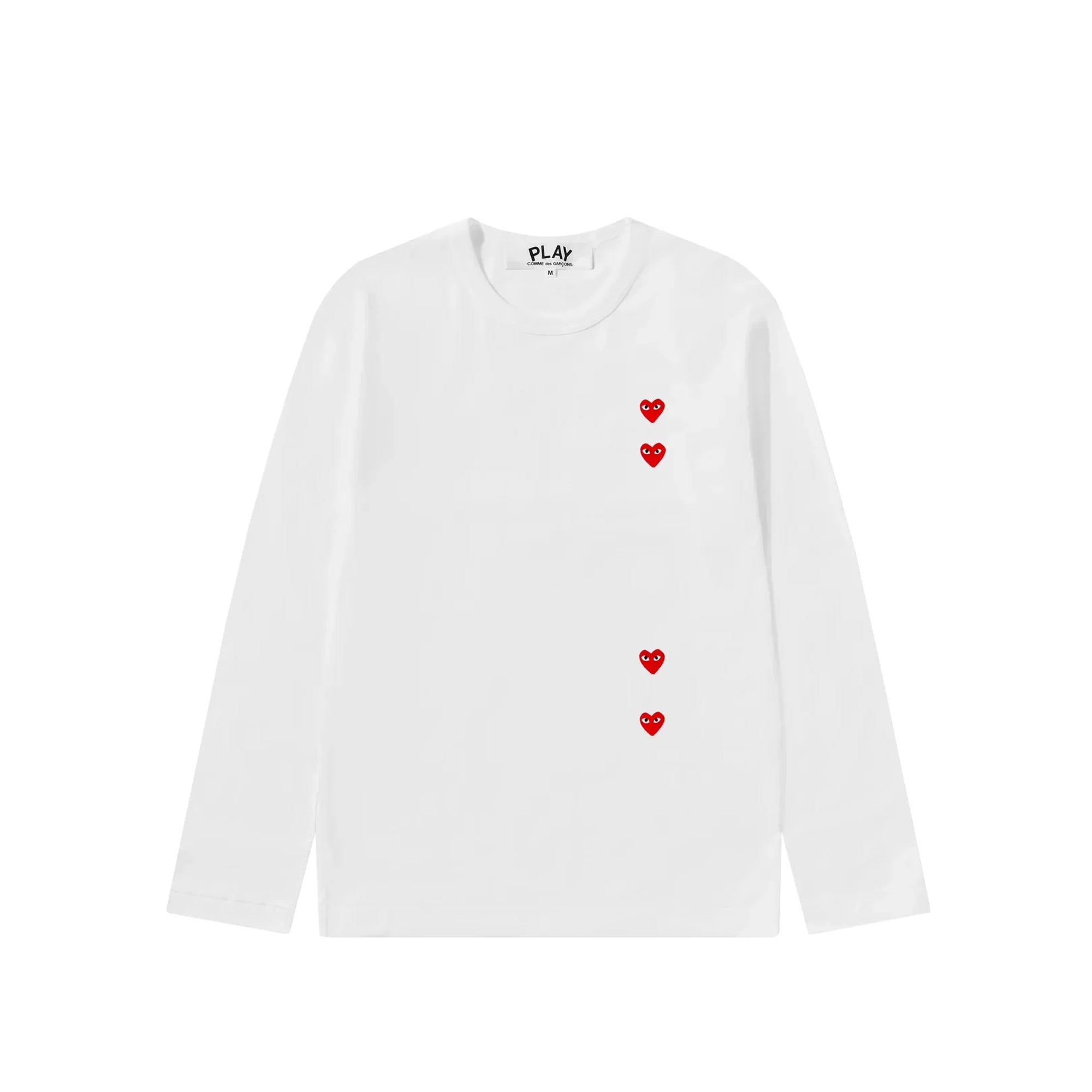 Comme des Garcons PLAY Mens Multi Heart Longsleeve – Extra Butter