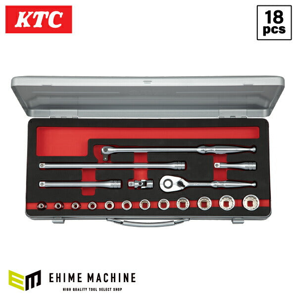 KTC TB318WA 9.5sq.ソケットレンチセット 18点セット 十二角ソケット