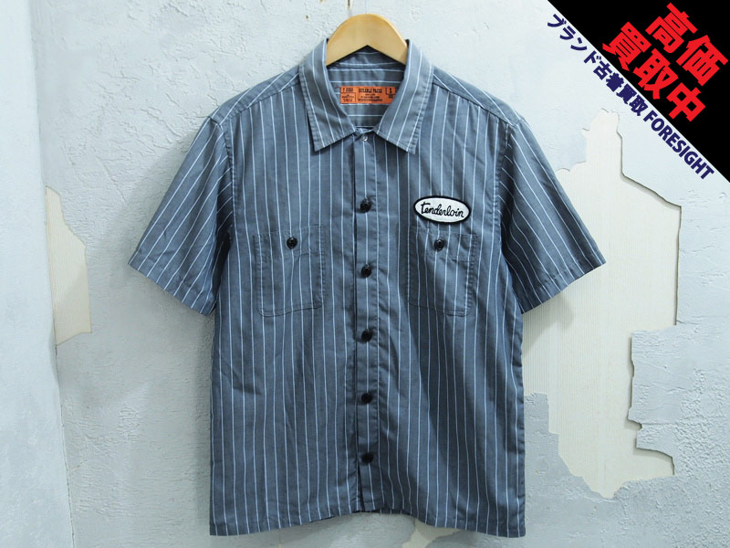 TENDERLOIN 'T-STRIPE WORK SHT S'半袖 ストライプ ワークシャツ