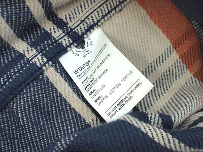 WTAPS 'UNION L/S'チェックシャツ ユニオン ダブルタップス M