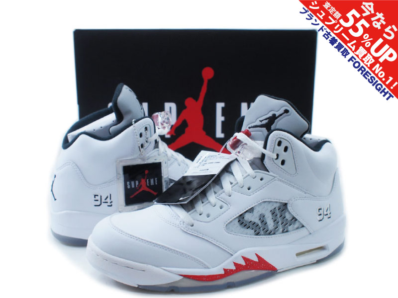 Supreme×NIKE 'Air Jordan 5 Retro Supreme'エアジョーダン 9.5 27.5