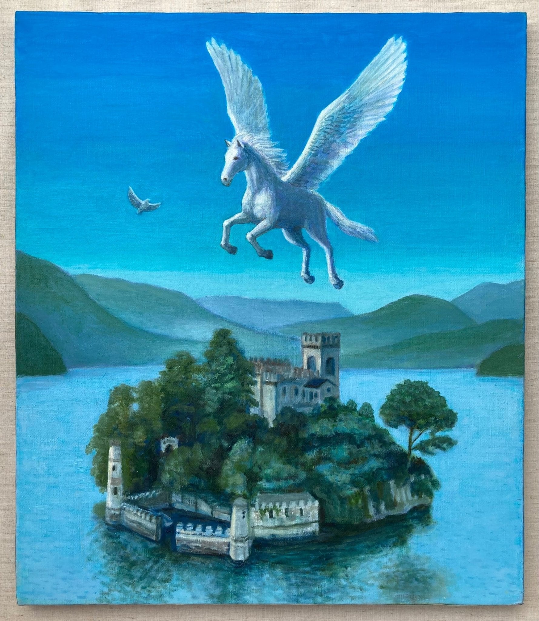 絵画の通販、購入ならFROM ARTIST/作品名：ペガサスと湖上の城/作家名