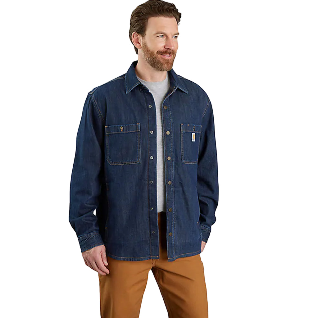 Carhartt | Denim Fleece Lined Snap-Front Shirt | Jacket – Gunthers