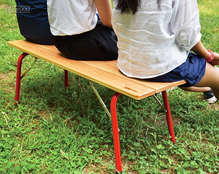 カステルメルリーノ フォールディングウッドベンチ 100×30