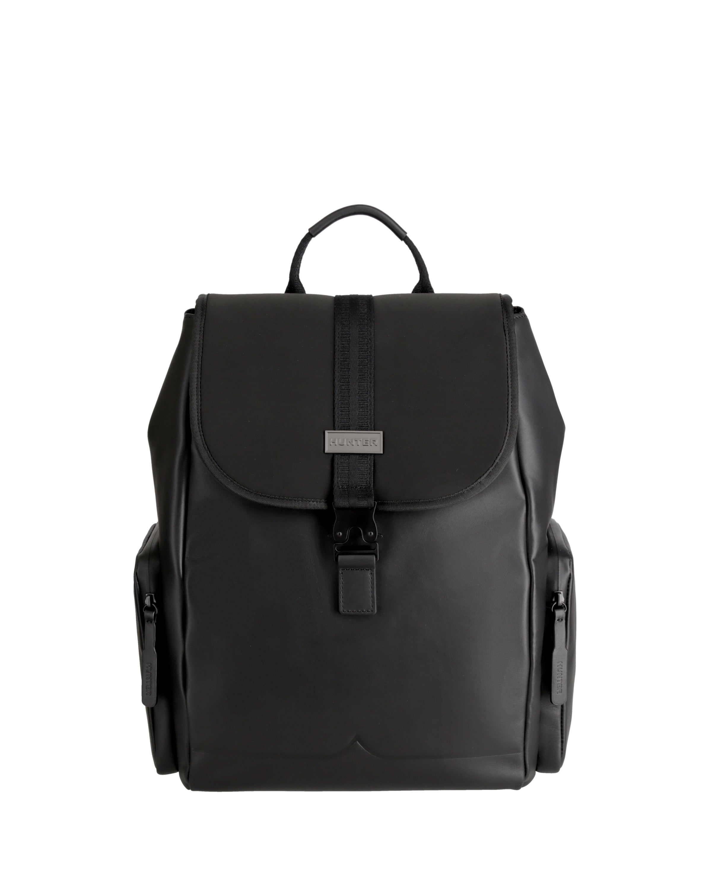 レザー ネオプレン バックパック - ブラック