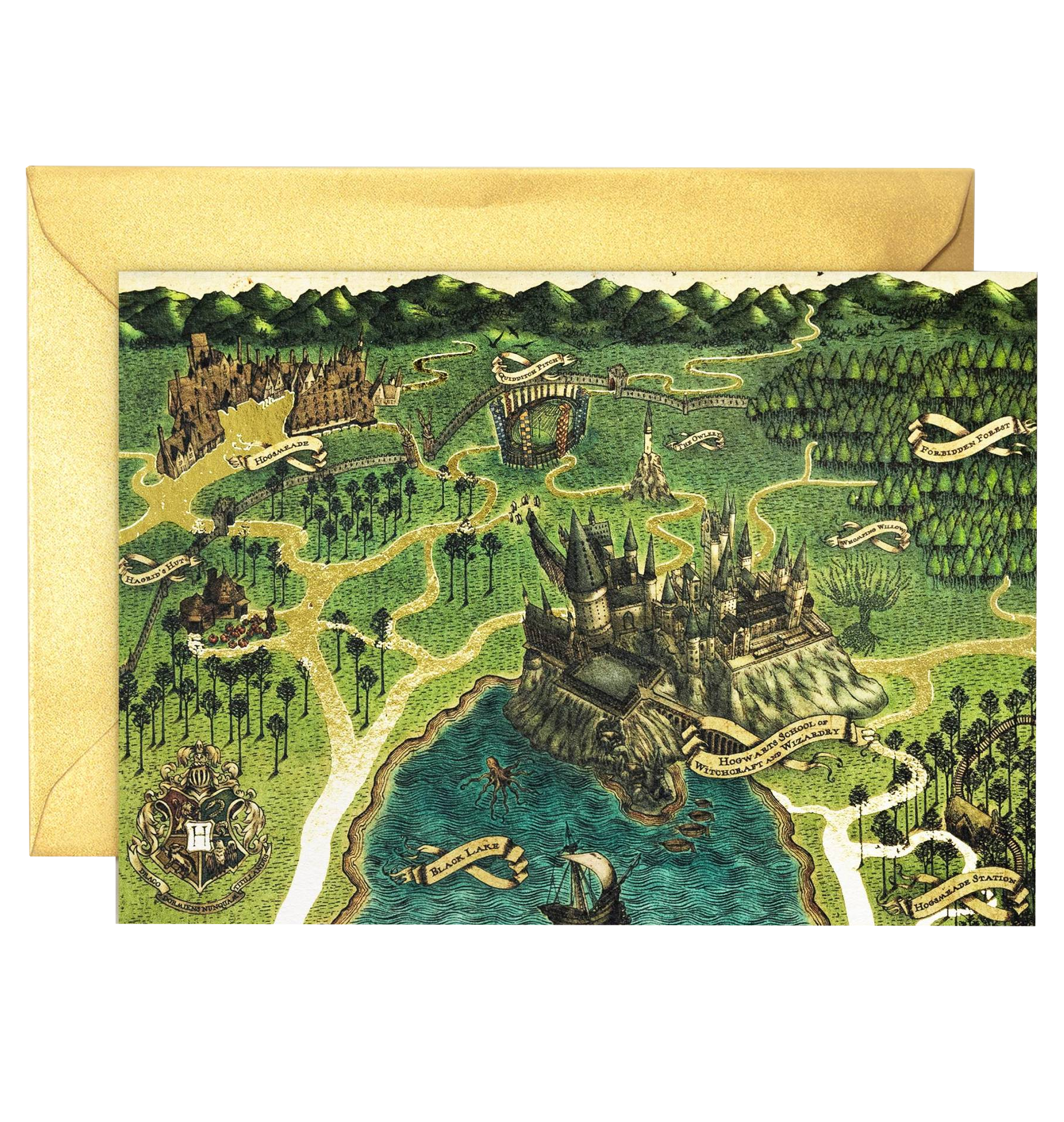 ホグワーツマップグリーティングカード | ハリー・ポッター ショップ