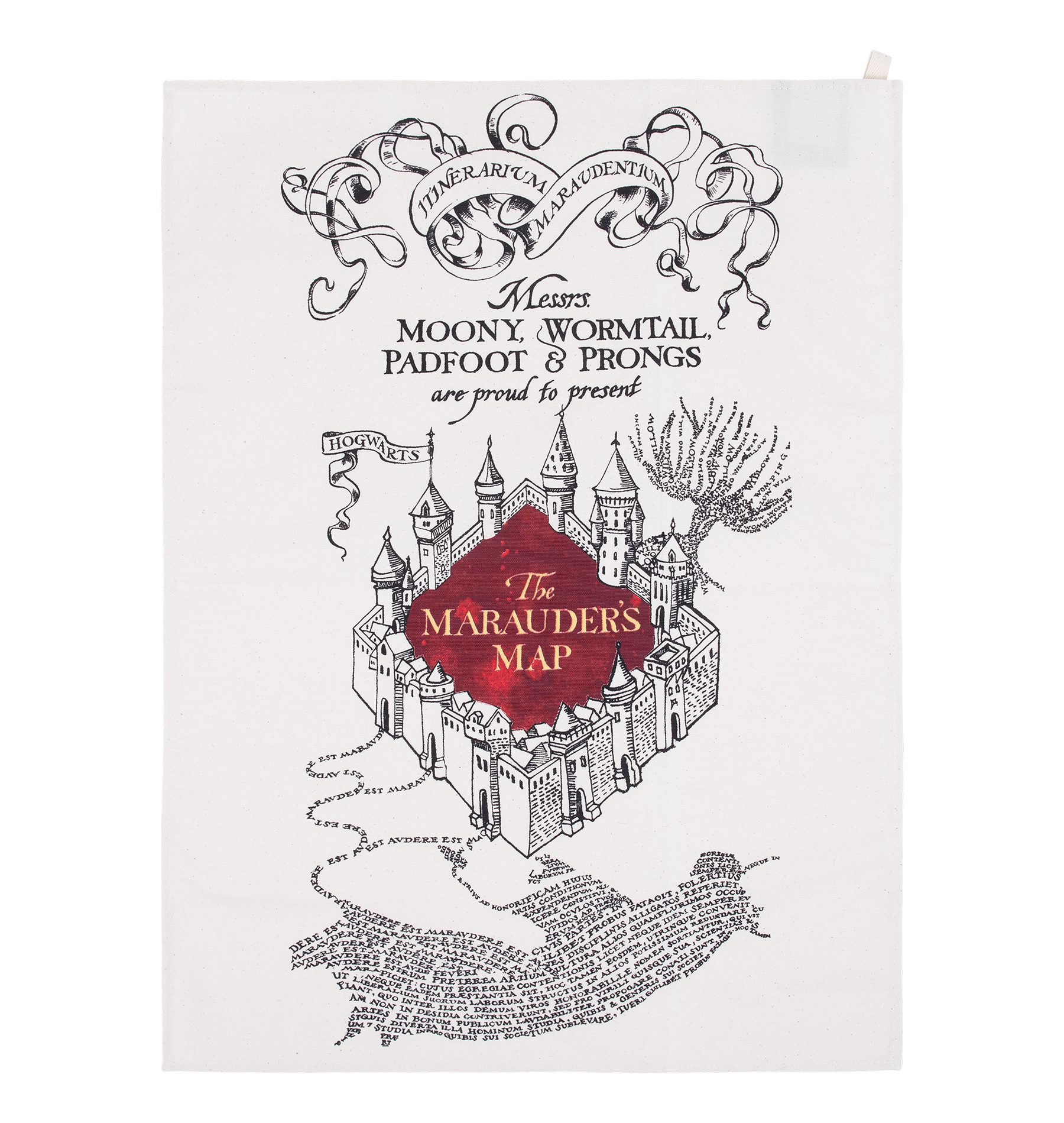 忍びの地図ティータオル｜ハリー・ポッター ショップ オンライン