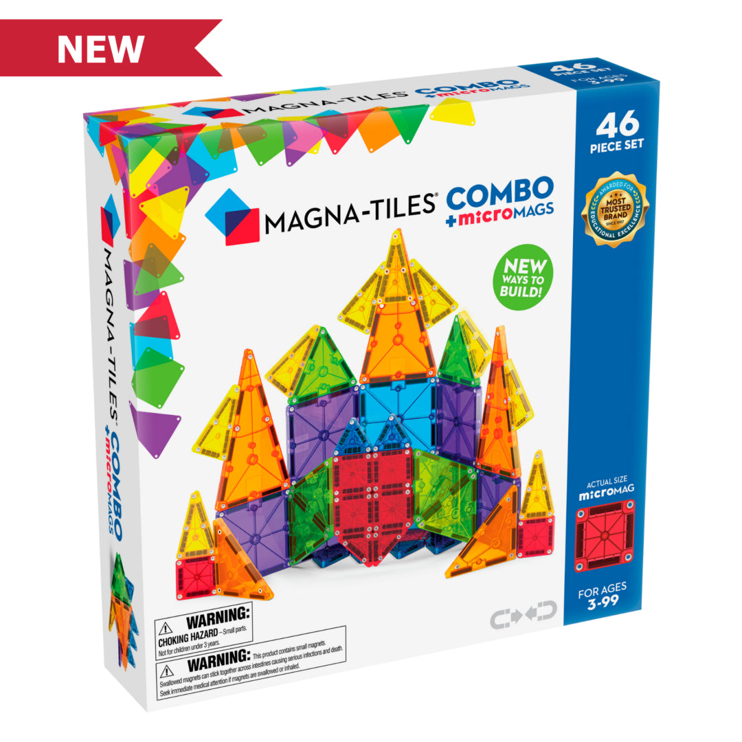 Valtech Magna-Tiles Combo + MicroMags 46 Piece Set – Hopscotch Kids