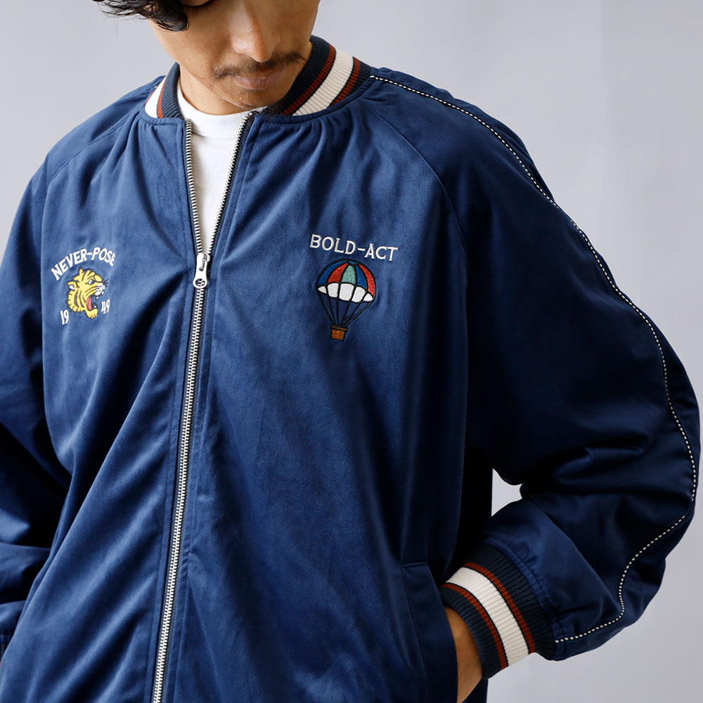 HEATH】EMBROIDERED VELOUR SUKAJAN 刺繍ベロアスカジャン”TIGER