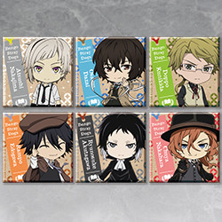 文豪ストレイドッグス ねんどろいどぷらす スクエア缶バッジ