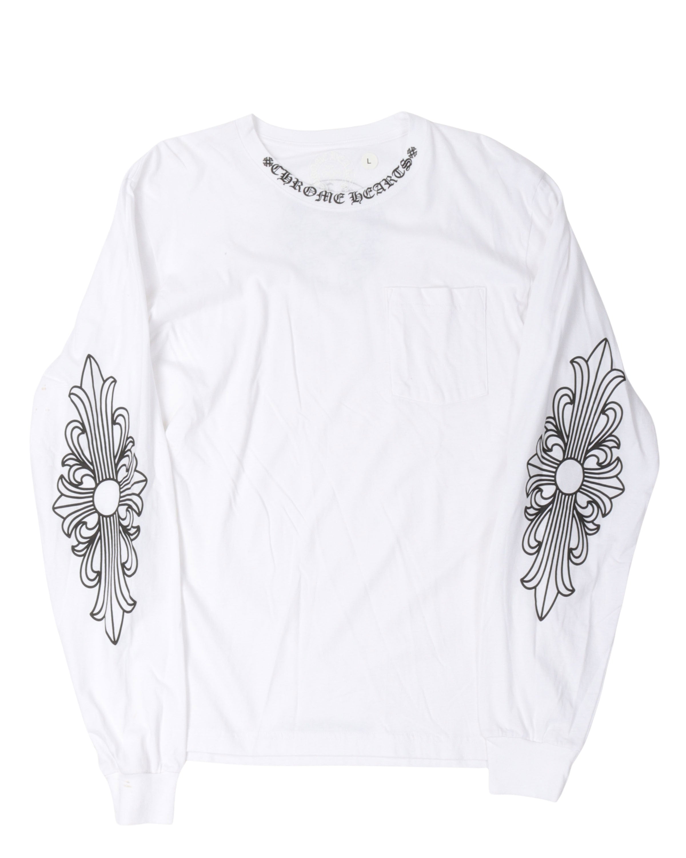 Chrome Hearts Neck Logo Long Sleeve T-Shirt – Justin Reed