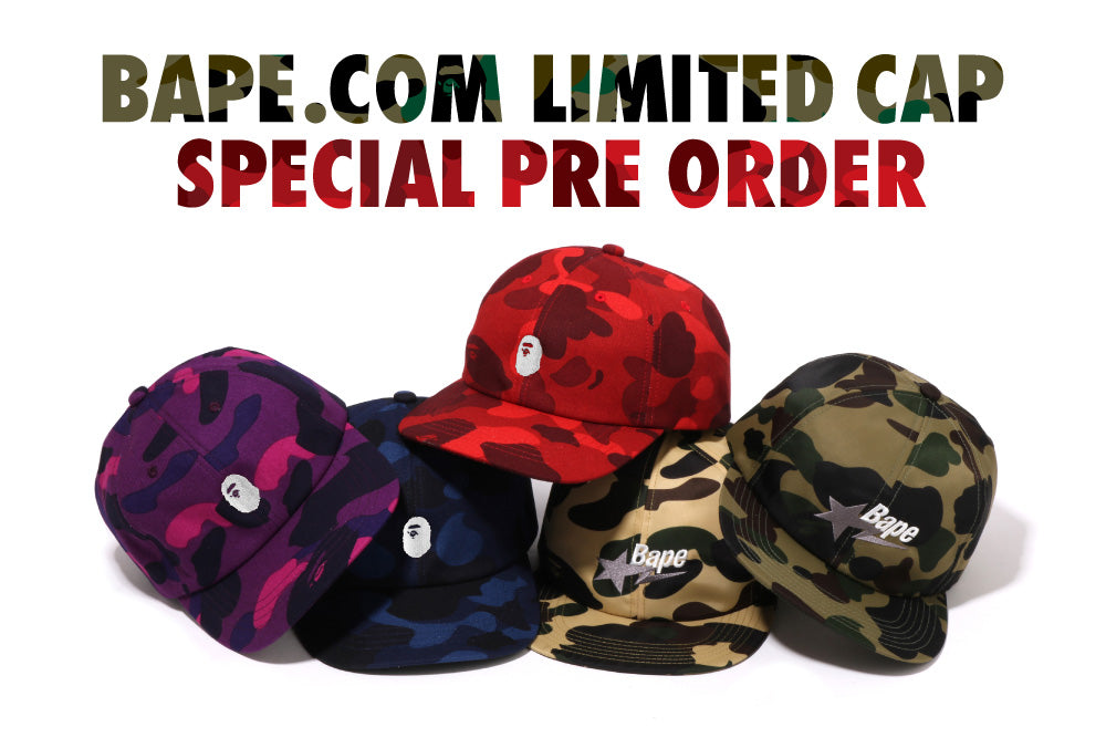 BAPE.COM LIMITED CAP 先行受注スタート | bape.com