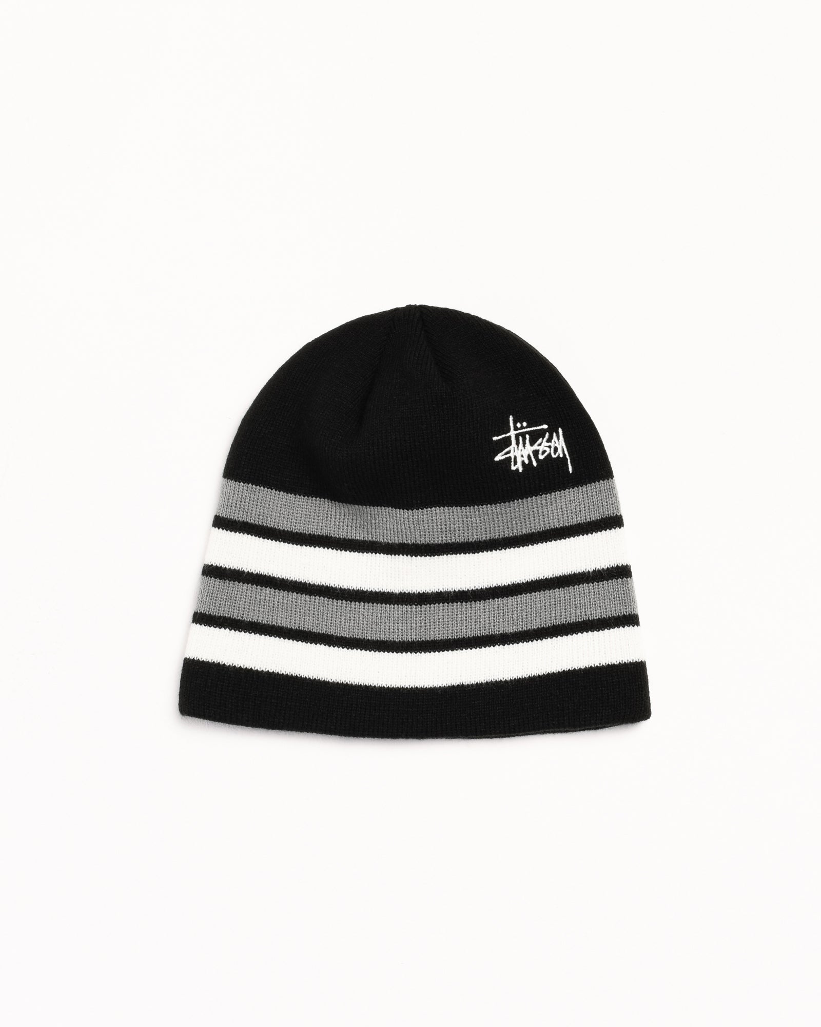 Skullcap Basic Stripe – Black | Headwear | Stüssy Japan