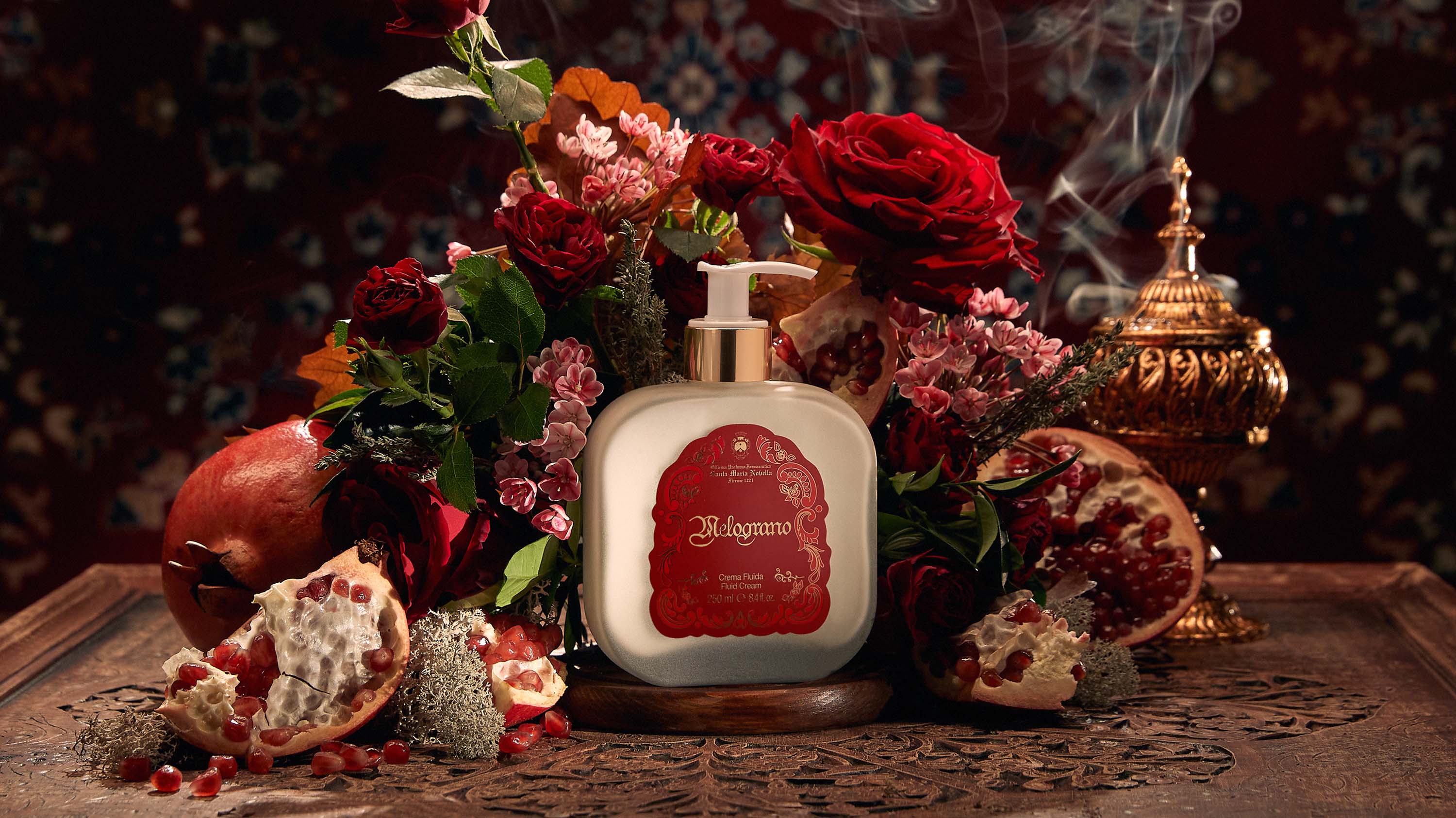 ボディミルク ザクロ ガラス瓶 250ml｜サンタ・マリア・ノヴェッラ