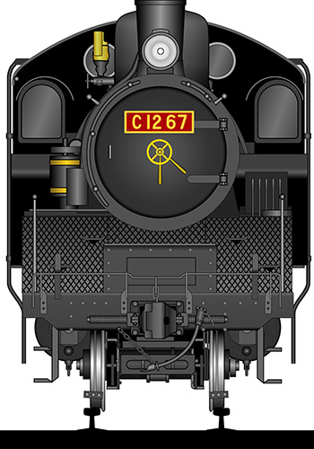 蒸気機関車 正面