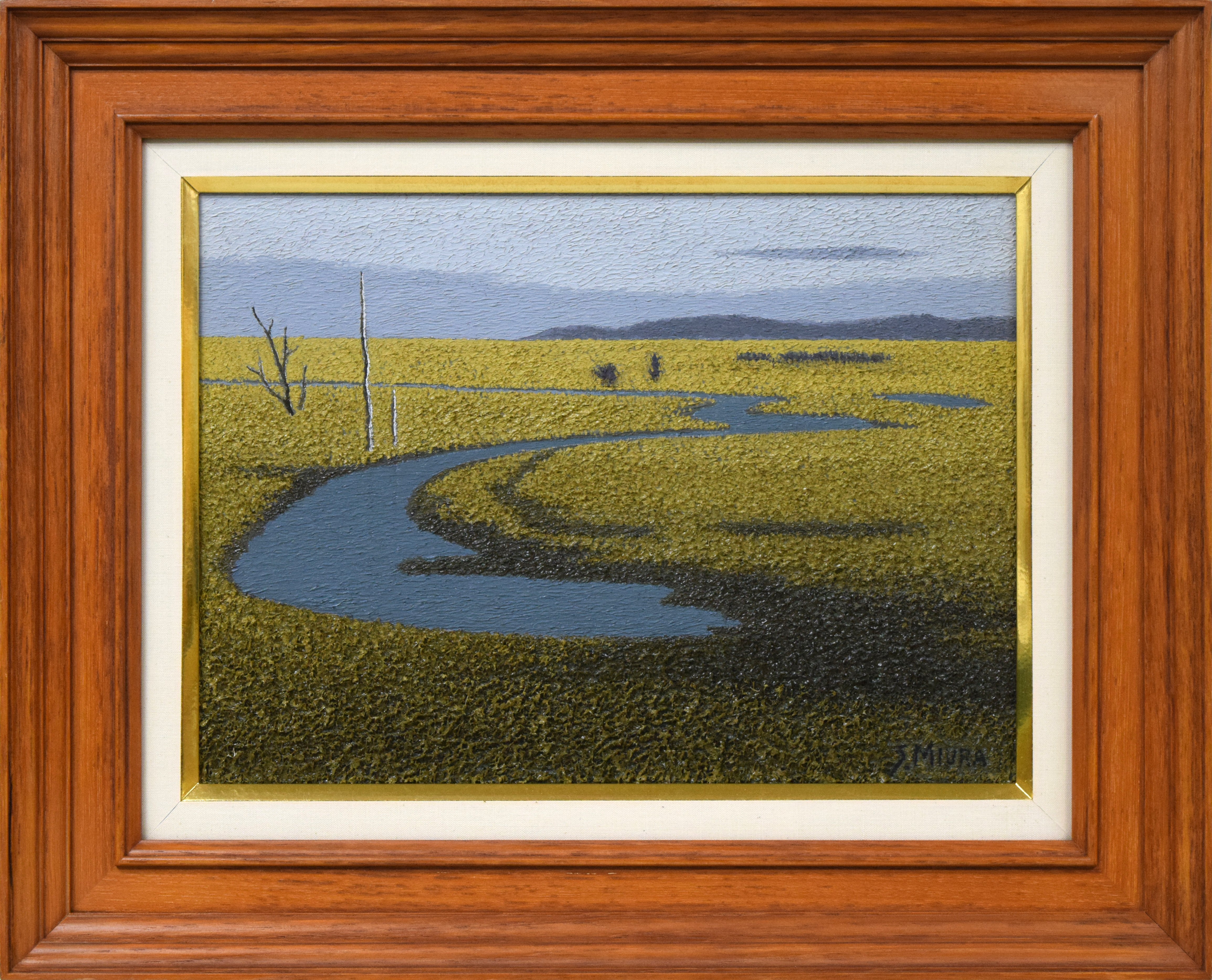 三浦俊輔「根釧原野」油絵・F4号 絵画買取・販売の小竹美術