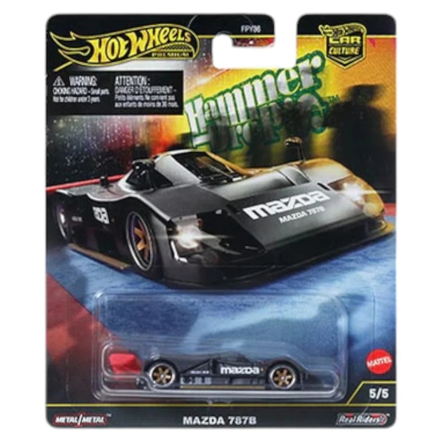 1/64 *Hammer Drop* Car Culture - Mazda 787B, black - HRW08 – KRW