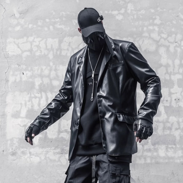 CYBORG】ダークスタイルPUレザージャケット