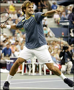 2005 全米オープン ファイナル フェデラーvsアガシのハイライト