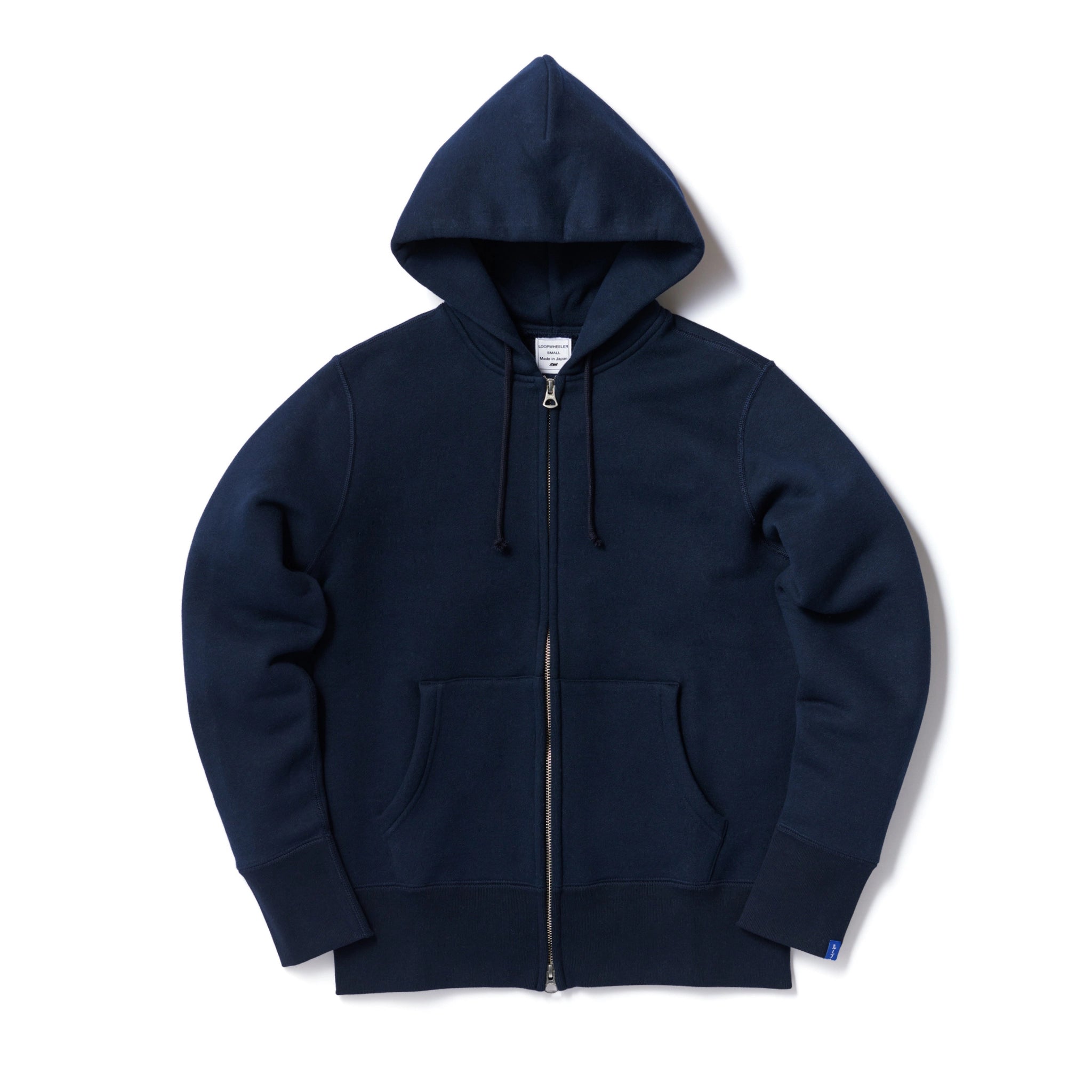 Loopwheeler LW09 Round-body zipper hoodie - Marine (Navy