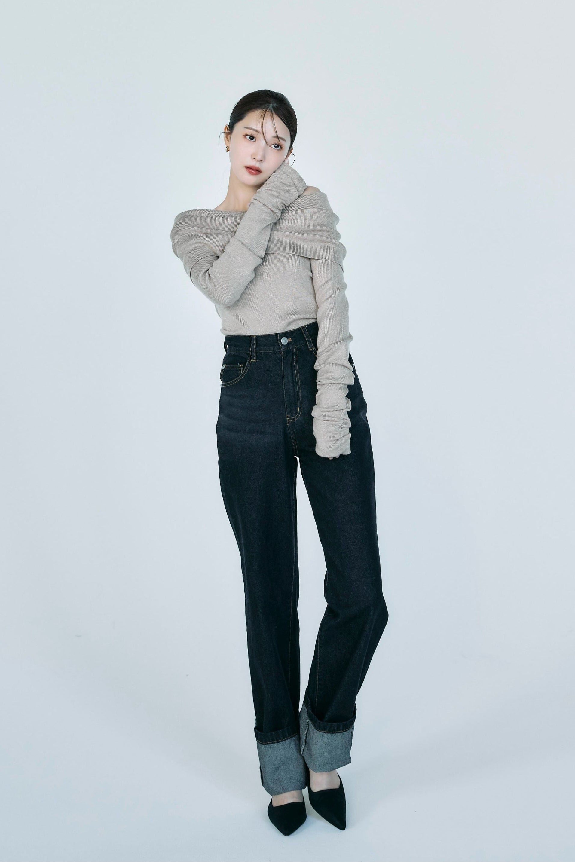 ロールアップストレートデニム – poláura OFFICIAL ONLINE STORE