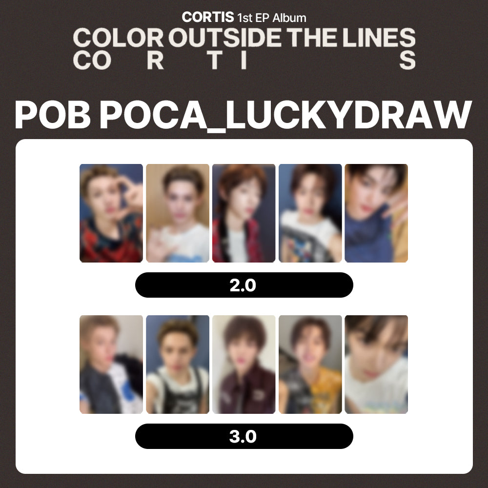 CORTIS 1st EP Album 'COLOR OUTSIDE THE LINES' LUCKYDRAW (YZY