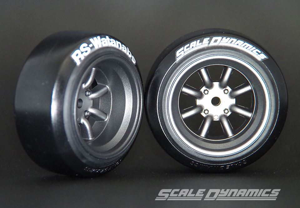 スケールダイナミクス V16D RSワタナベ ブラック 2個入りオフセット 9mm