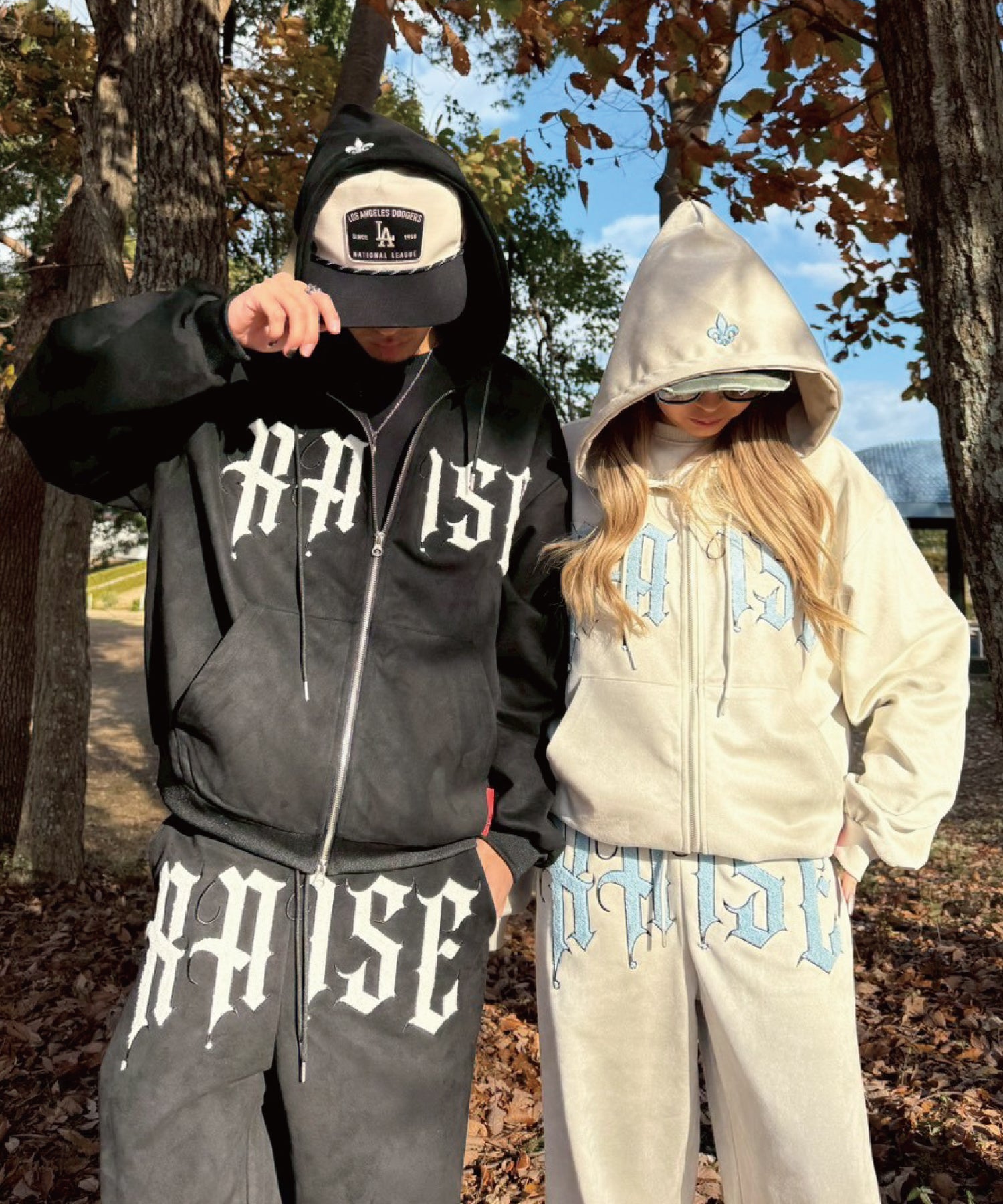 カットスエード サガラ刺繍セットアップ – REGIEVO