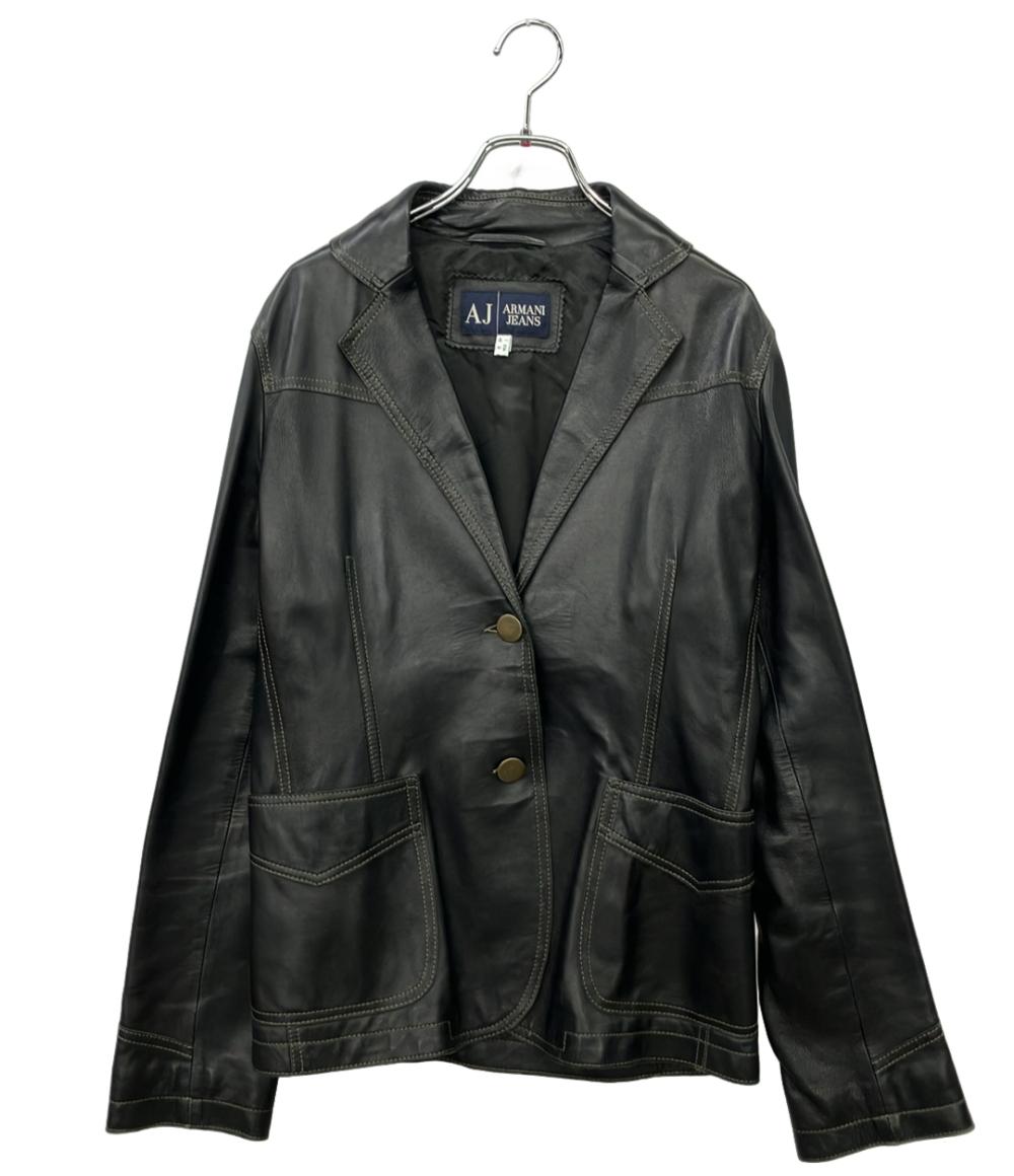 ARMANI JEANS レザージャケット レディース SIZE 42 (M) アルマーニ