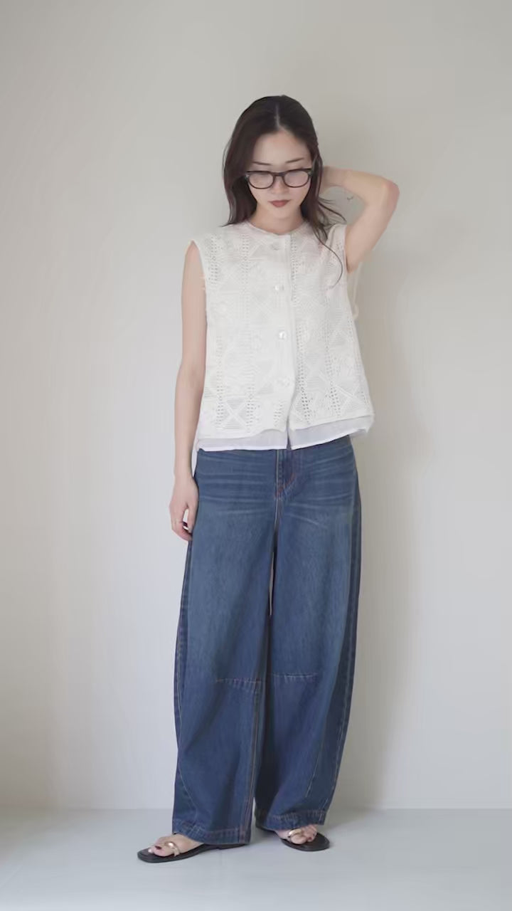 CYAN TOKYO（シアン トーキョー） 3Dタック ワイドパンツ / ボトムス